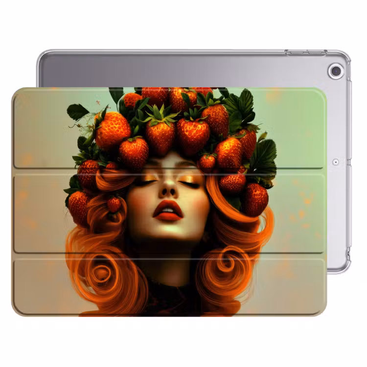 iPad hoes - Vrouw - Aardbeien - Kroon — 1