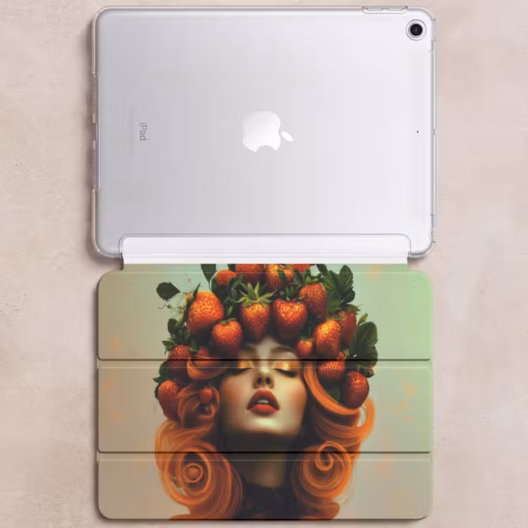 iPad hoes - Vrouw - Aardbeien - Kroon — 6