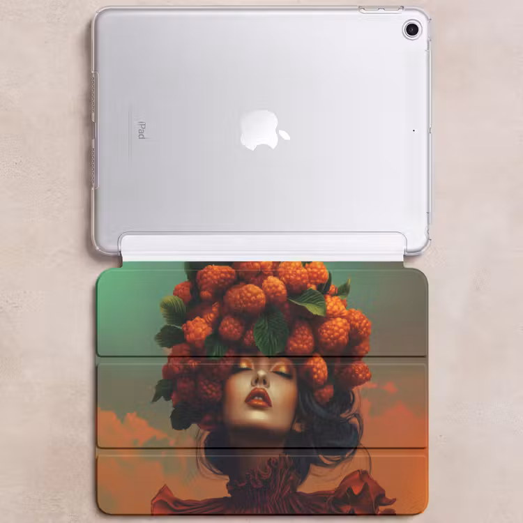 iPad hoes - Vrouw - Frambozen - Bladeren — 6