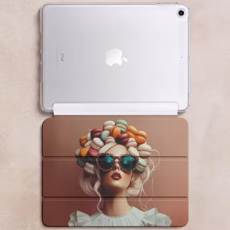 iPad hoes - Vrouw - Macarons - Bril — 6