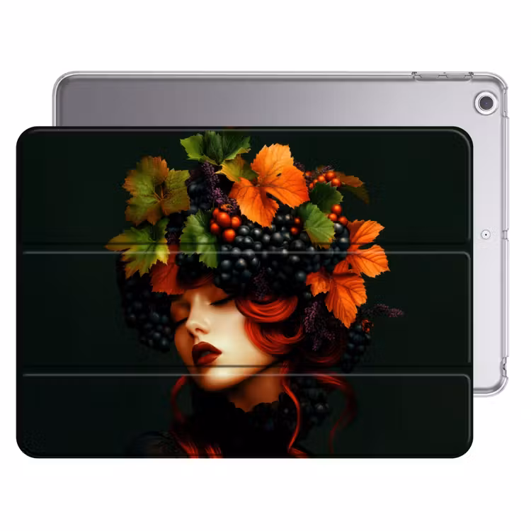 iPad hoes - Vrouw - Rood - Groen - Druiven — 1