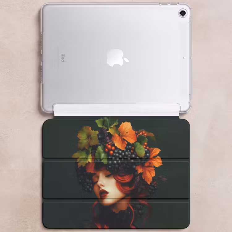 iPad hoes - Vrouw - Rood - Groen - Druiven — 6
