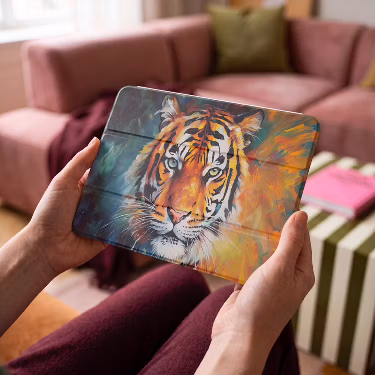 iPad hoes - Tijger - Dieren - Olieverf - Kunst — 3