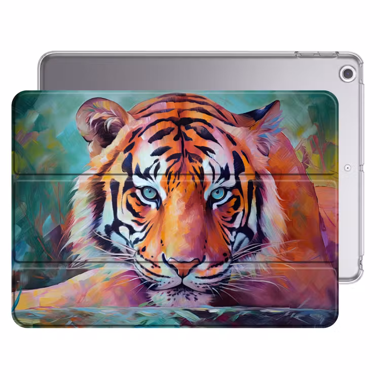 iPad hoes - Tijger - Olieverf - Dieren - Kunst — 1