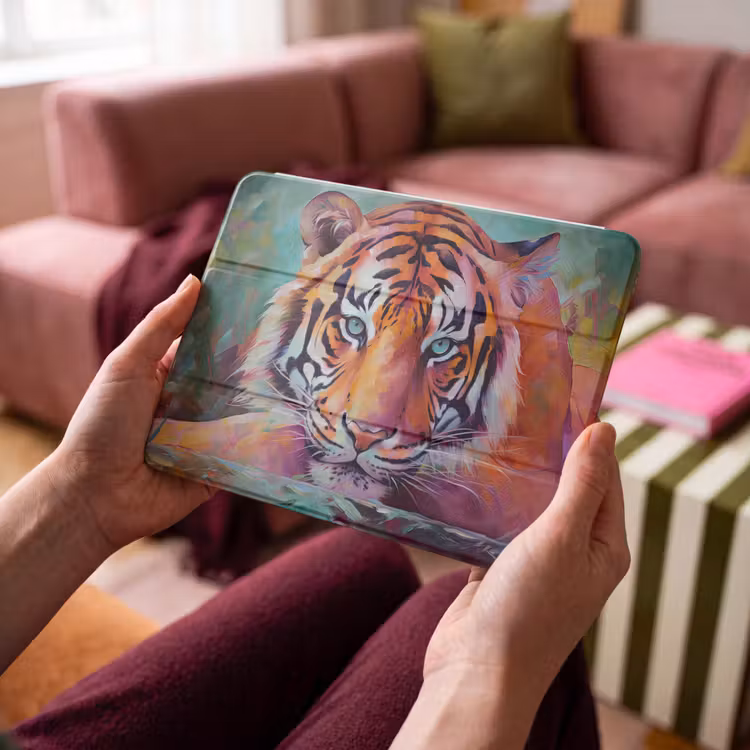 iPad hoes - Tijger - Olieverf - Dieren - Kunst — 3