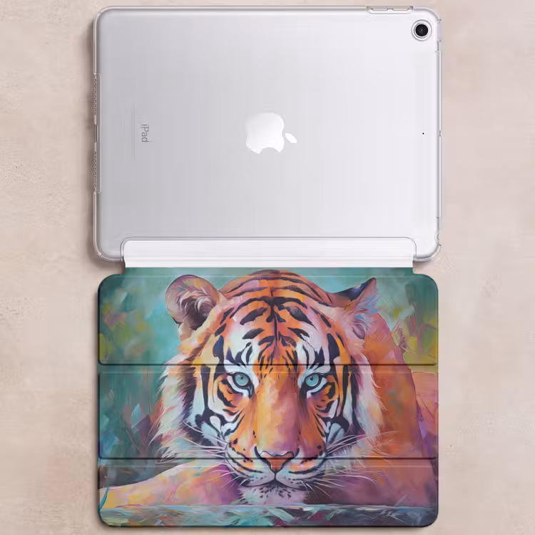 iPad hoes - Tijger - Olieverf - Dieren - Kunst — 6