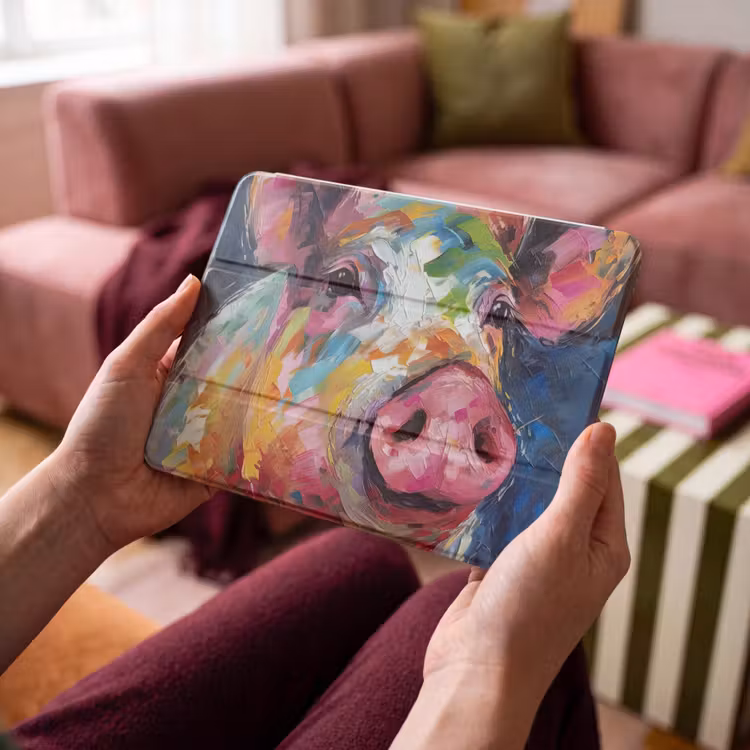 iPad hoes - Varken - Olieverf - Dieren - Kunst — 3