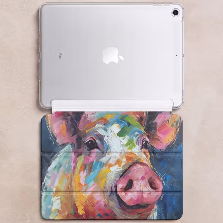 iPad hoes - Varken - Olieverf - Dieren - Kunst — 6