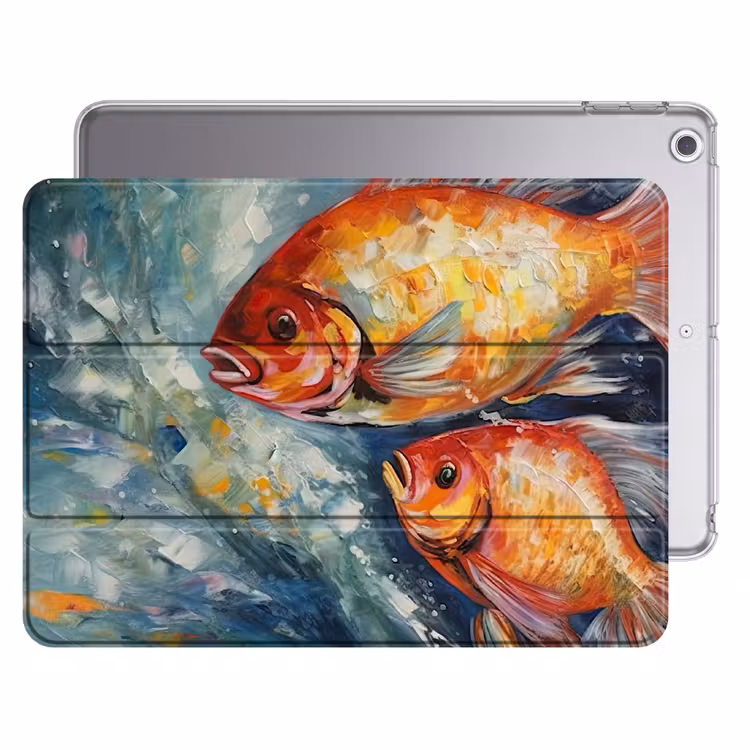iPad hoes - Vissen - Water - Dieren - Kunst - Olieverf — 1