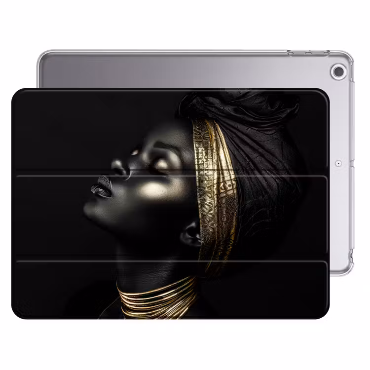 iPad hoes - Vrouw - Goud - Portret - Modern — 1