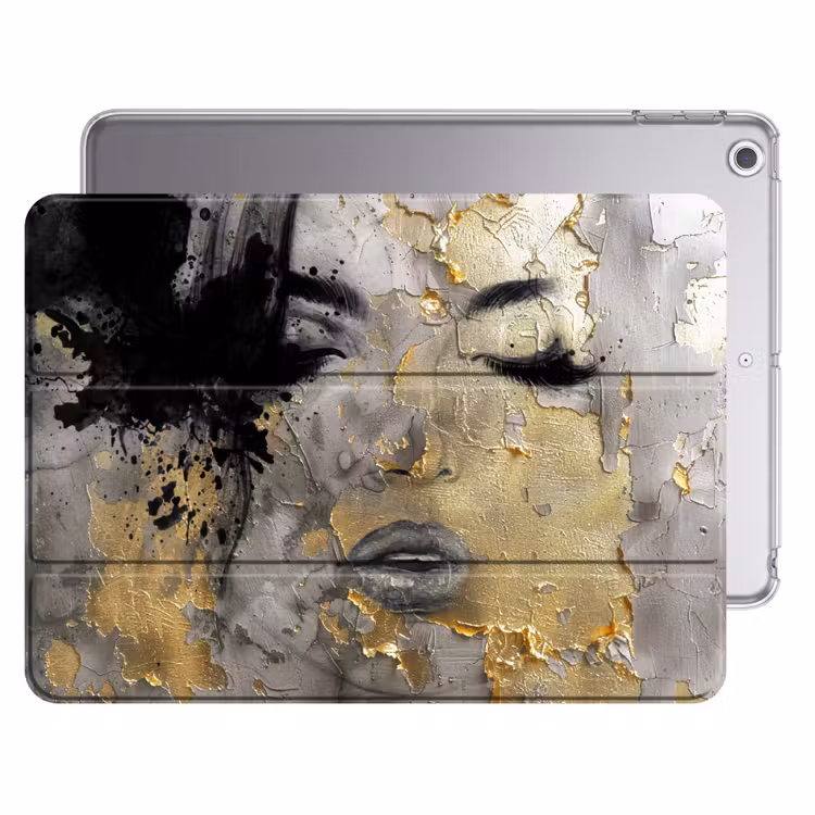 iPad hoes - Vrouw - Kunst - Goud - Zwart — 1