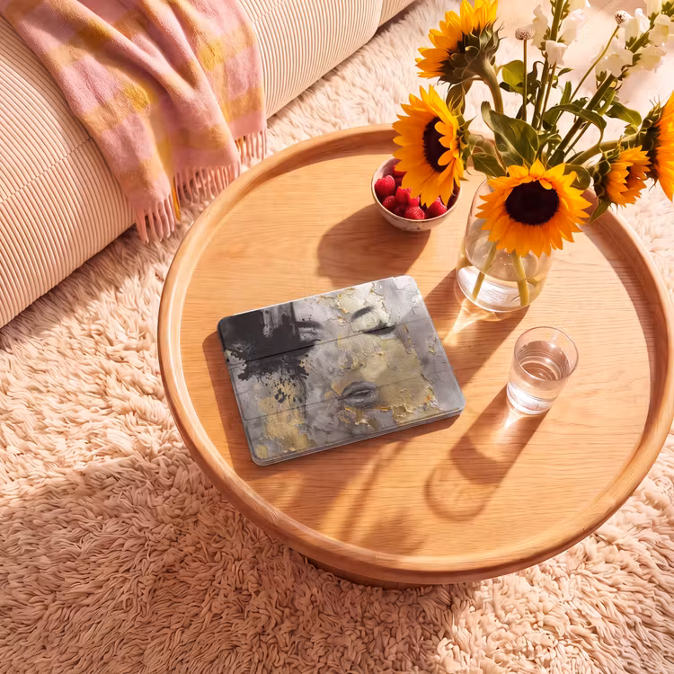 iPad hoes - Vrouw - Kunst - Goud - Zwart — 2