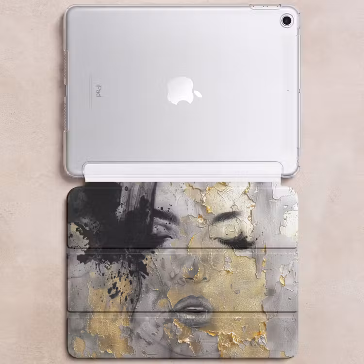 iPad hoes - Vrouw - Kunst - Goud - Zwart — 6