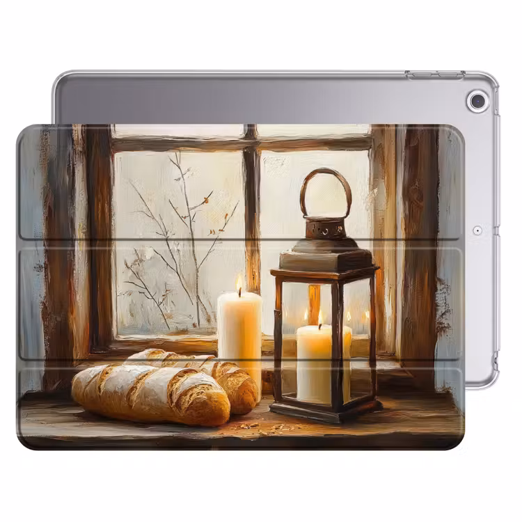 iPad hoes - Stilleven - Rustiek - Kaarsen - Broden - Raam — 1