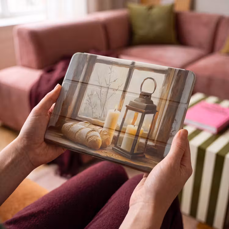 iPad hoes - Stilleven - Rustiek - Kaarsen - Broden - Raam — 3