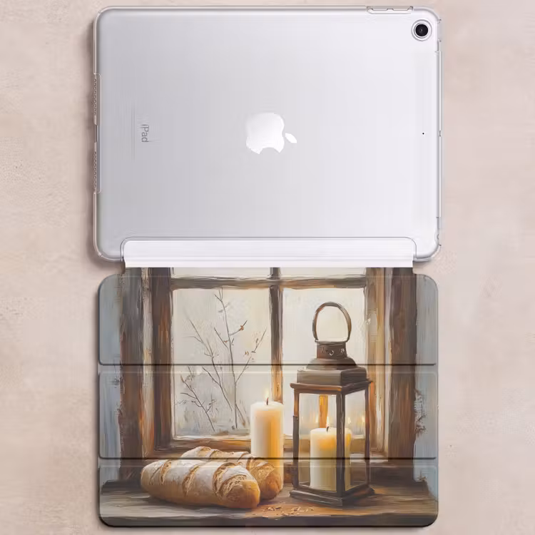 iPad hoes - Stilleven - Rustiek - Kaarsen - Broden - Raam — 6