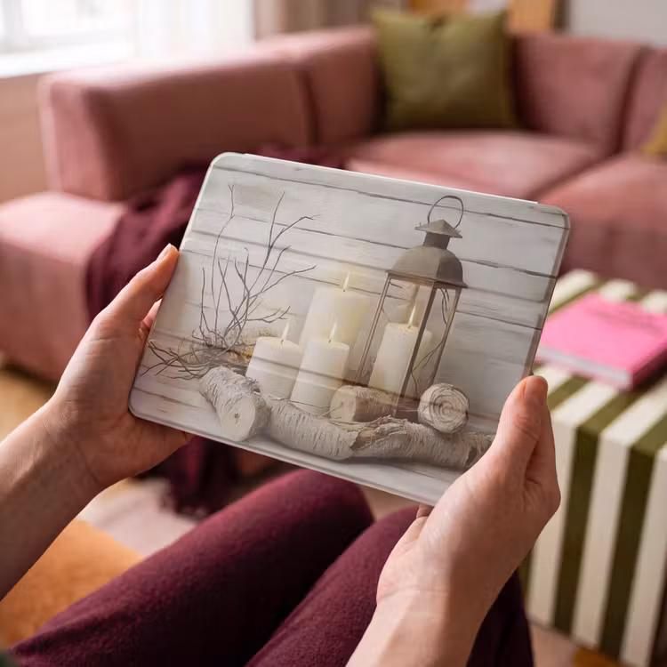 iPad hoes - Stilleven - Wit - Kaarsen - Rustiek - Natuur — 3