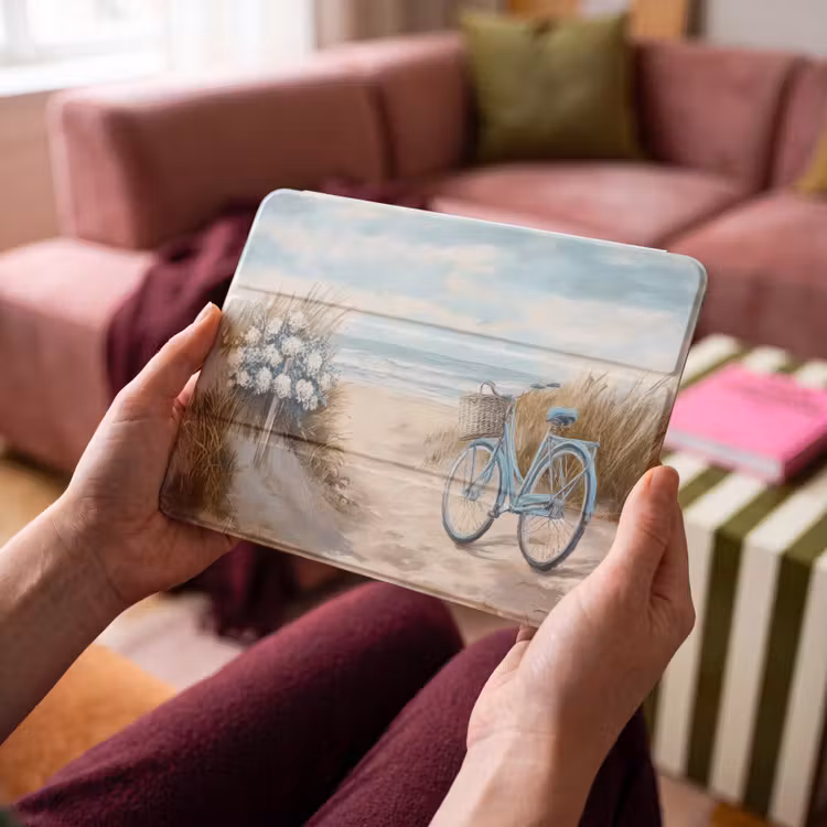 iPad hoes - Strand - Zee - Fiets - Vintage - Bloemen — 3