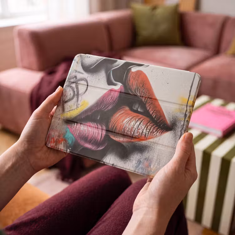 iPad hoes - Street art - Lippen - Kus - Graffiti — 3