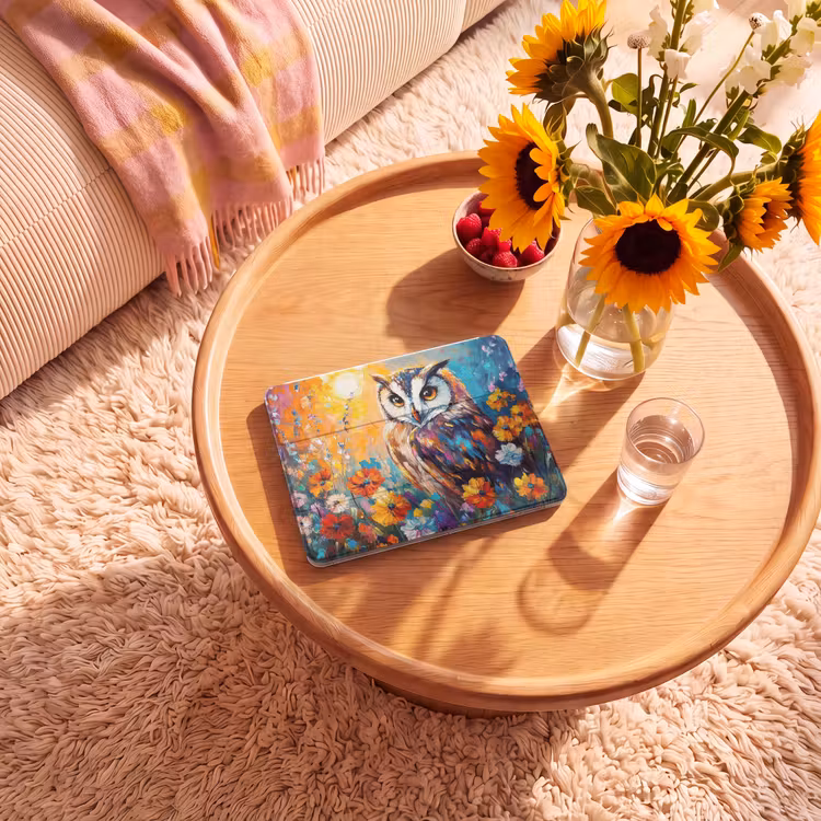 iPad hoes - Uil - Bloemen - Kunst - Zonsondergang — 2
