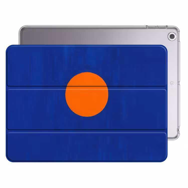 iPad hoes - Vorm - Rond - Minimalistisch - Blauw — 1