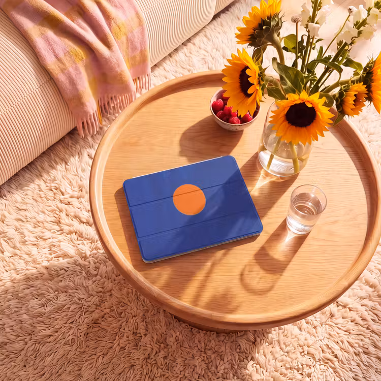 iPad hoes - Vorm - Rond - Minimalistisch - Blauw — 2
