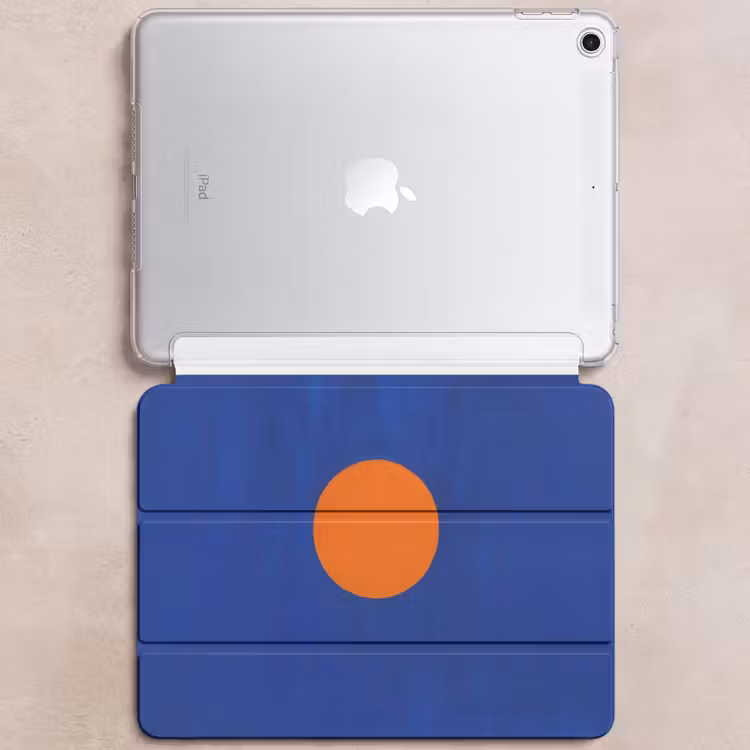 iPad hoes - Vorm - Rond - Minimalistisch - Blauw — 6