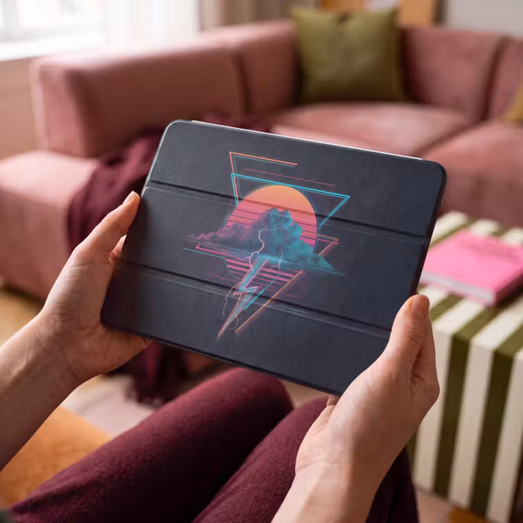 iPad hoes - Wolk - Bliksemschicht - Driehoeken - Lijnen — 3