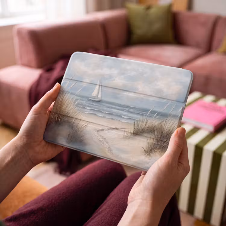 iPad hoes - Zee - Zeilboot - Strand - Duinen - Vintage — 3