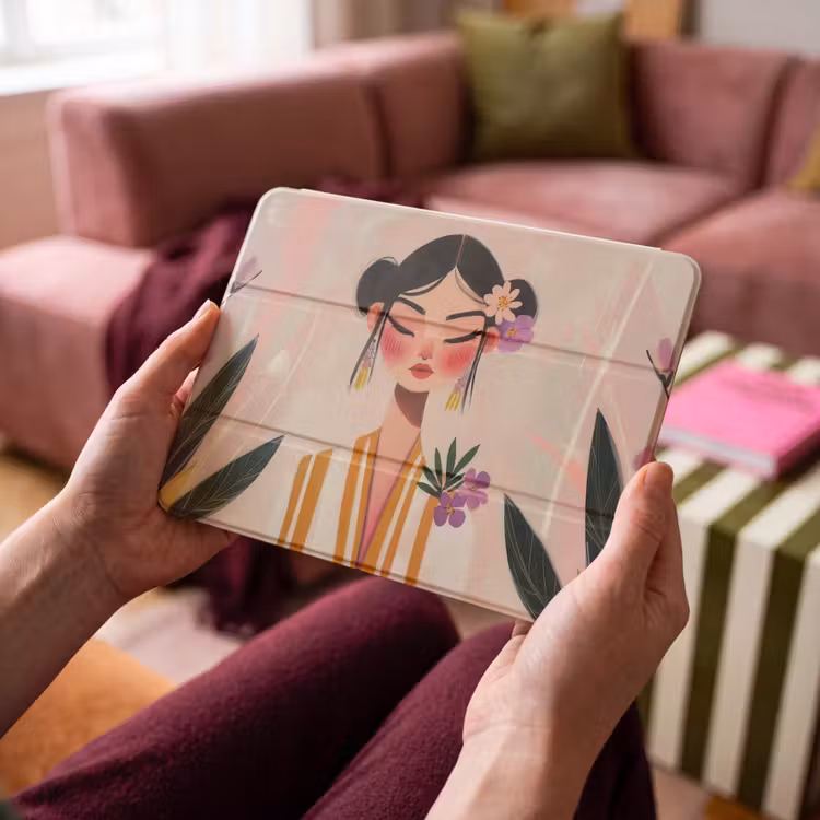 iPad hoes - Vrouw - Bloemen - Pastel — 3