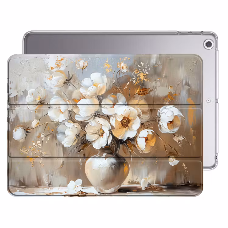 iPad hoes - Vaas - Bloemen - Kunst - Goud — 1