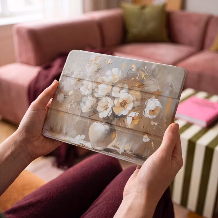 iPad hoes - Vaas - Bloemen - Kunst - Goud — 3