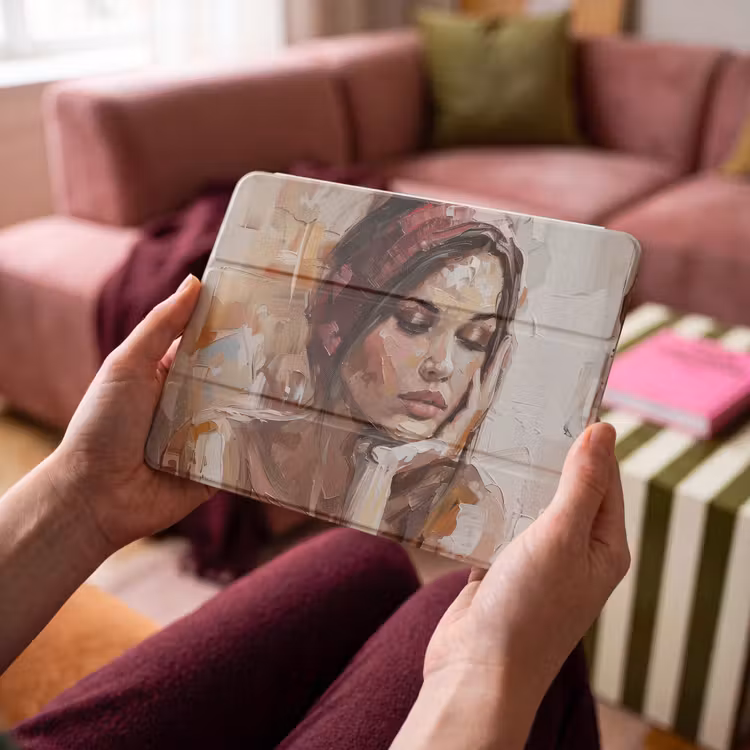 iPad hoes - Vrouw - Verflook - Portret - Modern — 3