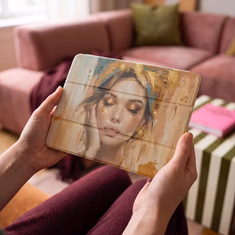 iPad hoes - Vrouwen - Portret - Luxe - Goud — 3