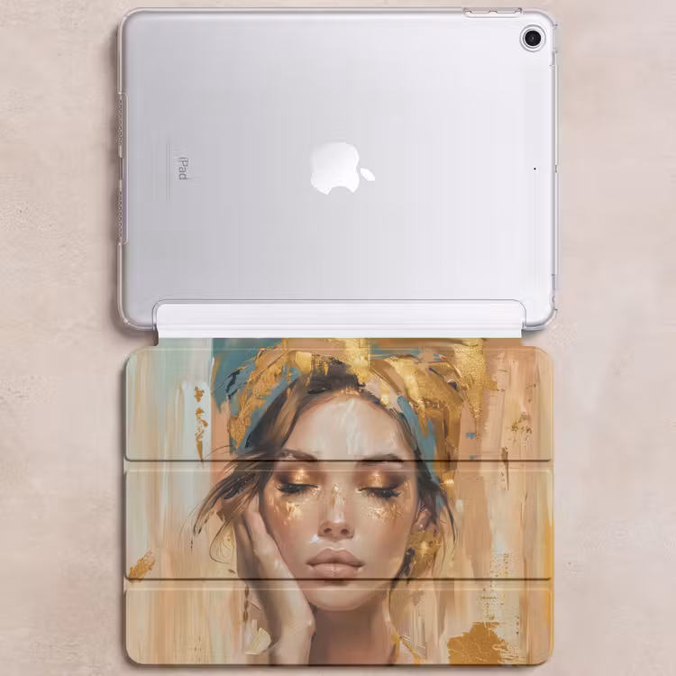 iPad hoes - Vrouwen - Portret - Luxe - Goud — 6