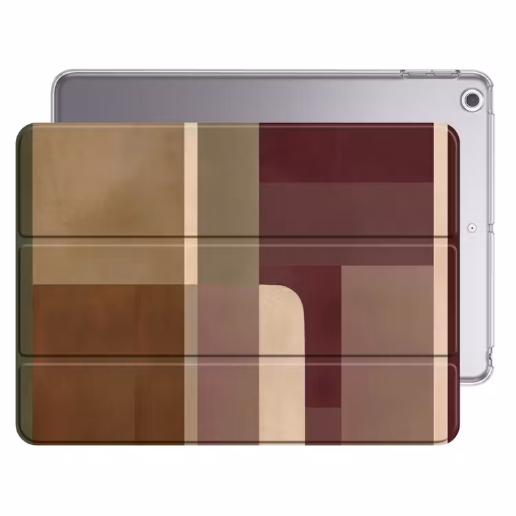 iPad hoes - Vlakken - Abstract - Bordeaux - Lijnen — 1