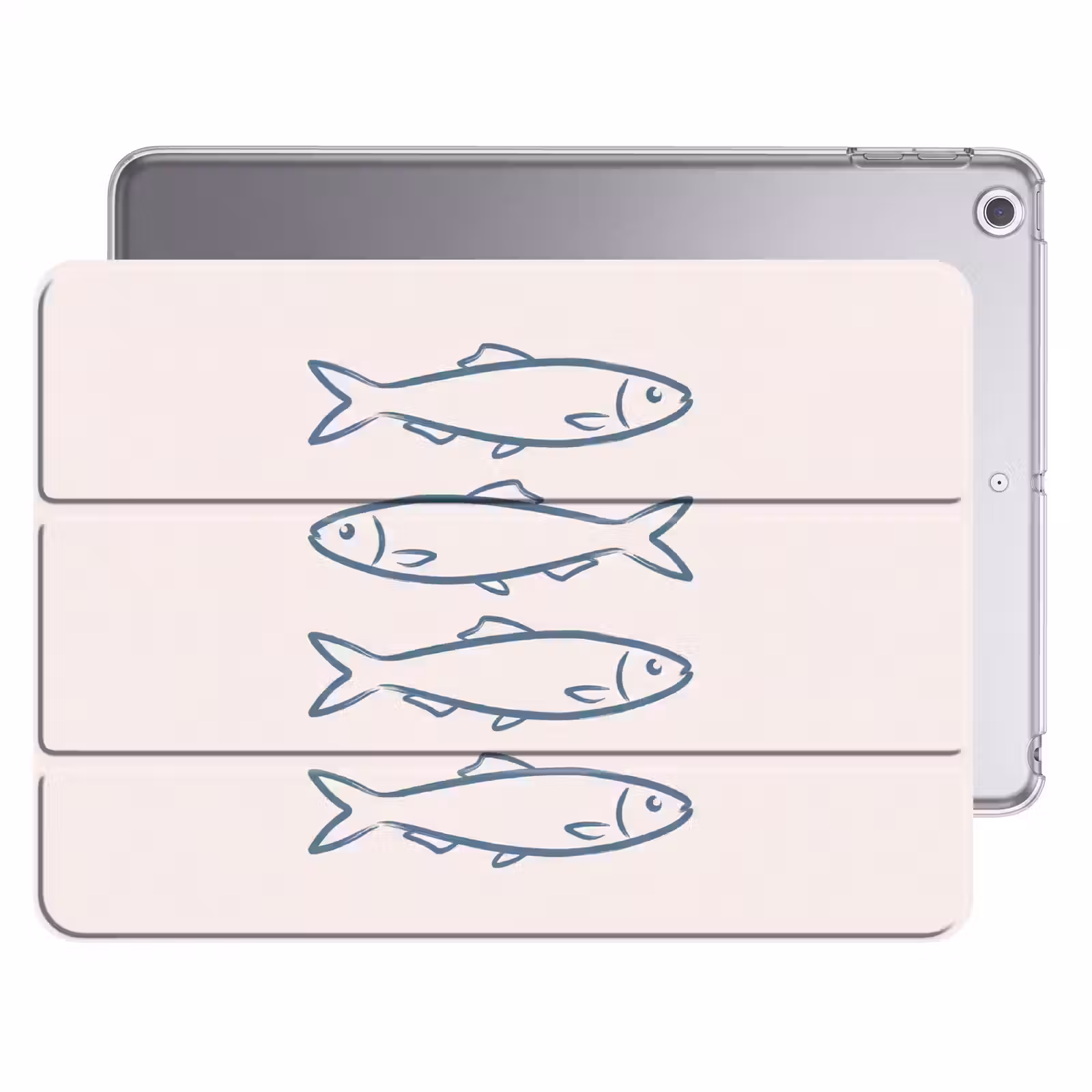 iPad hoes - Vis - Vier - Dieren - Abstract - Blauw — 1