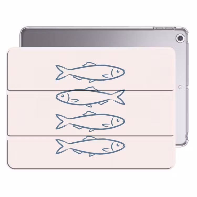 iPad hoes - Vis - Vier - Dieren - Abstract - Blauw — 1