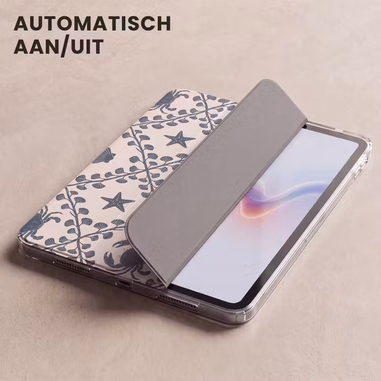 iPad hoes - Zee - Krab - Zeester - Patroon - Blauw — 4