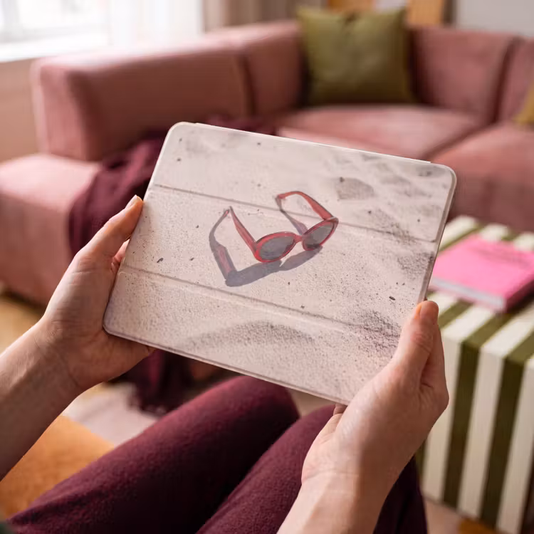 iPad hoes - Zonnebril - Strand - Vakantie - Rood — 3