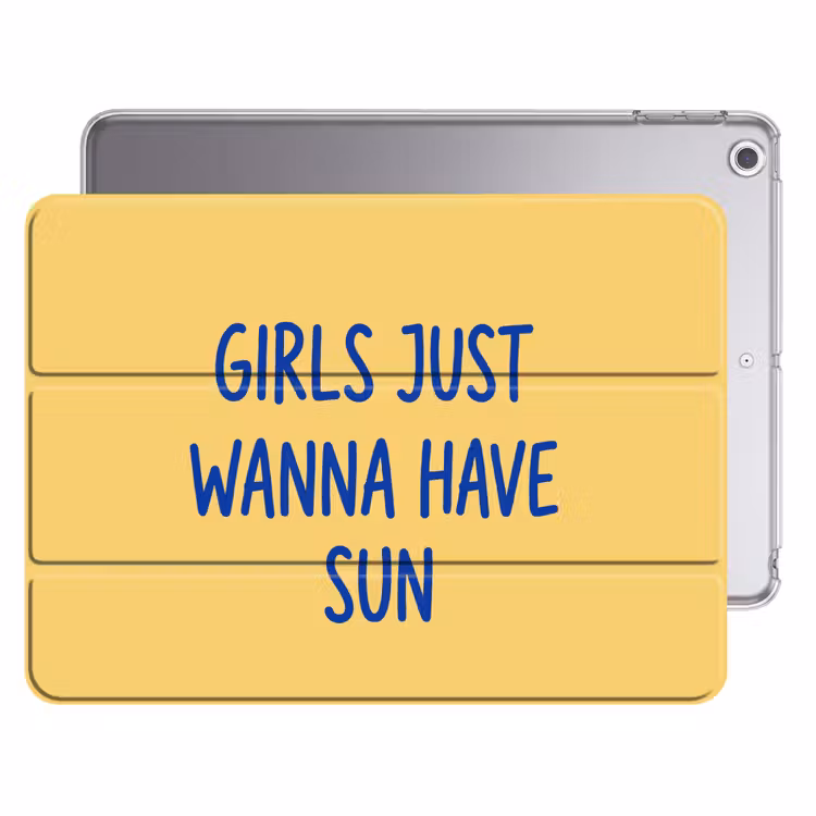 iPad hoes - Tekst - Zon - Zomer - Modern - Geel — 1
