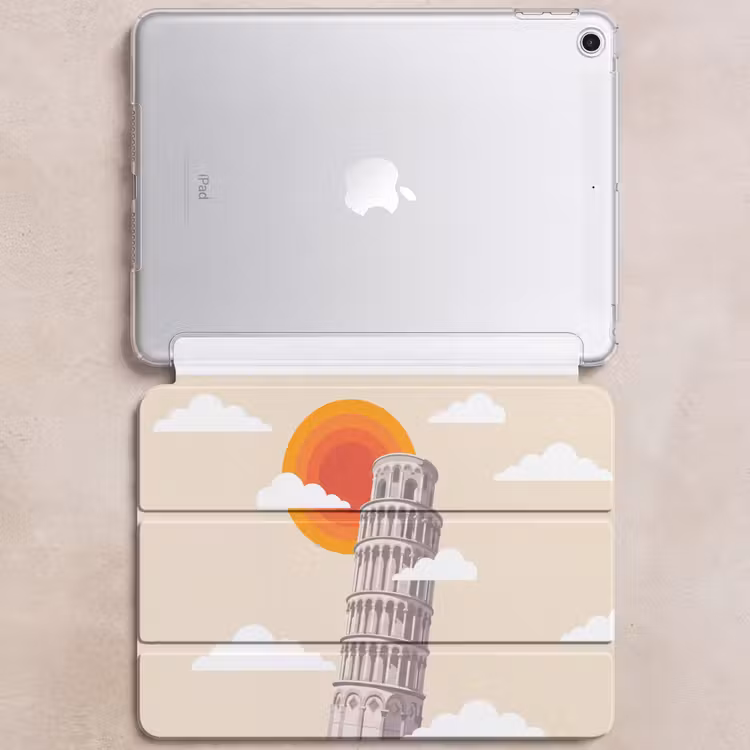 iPad hoes - Toren - Pisa - Architectuur - Minimalistisch - Beige — 6