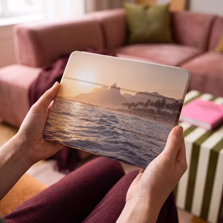 iPad hoes - Zee - Golven - Zonsondergang - Kust - Goud — 3