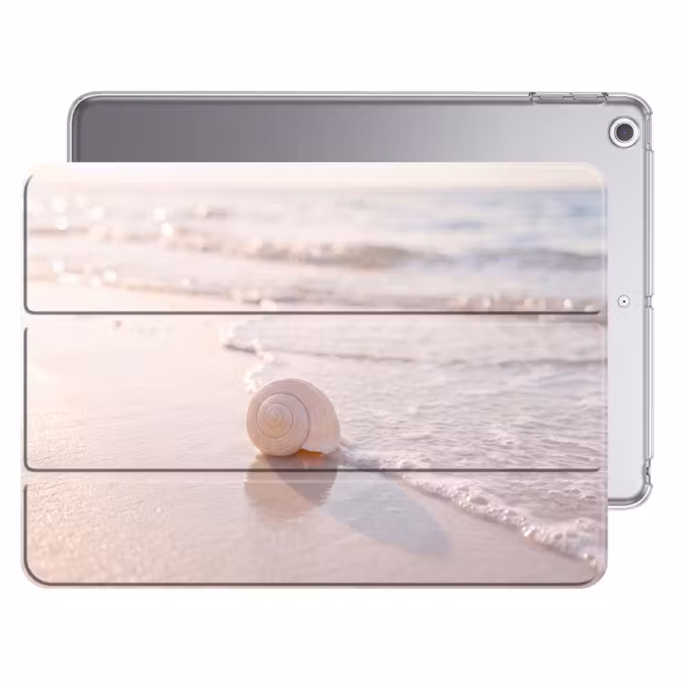iPad hoes - Zeeschelp - Strand - Zee - Natuur - Beige — 1