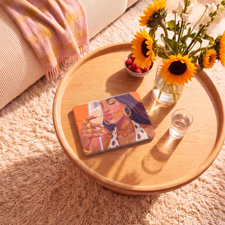 iPad hoes - Vrouw - Champagne - Feest - Modern - Oranje — 2