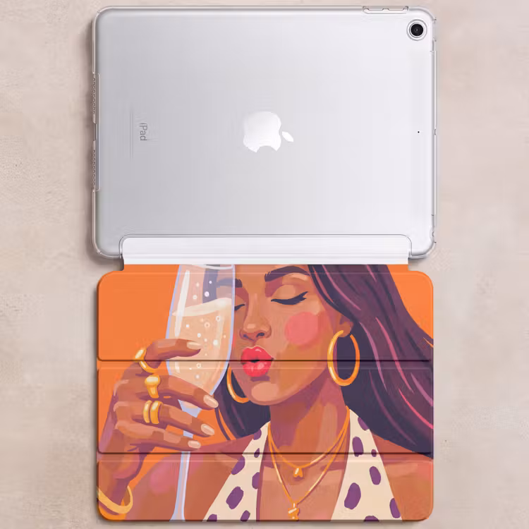 iPad hoes - Vrouw - Champagne - Feest - Modern - Oranje — 6