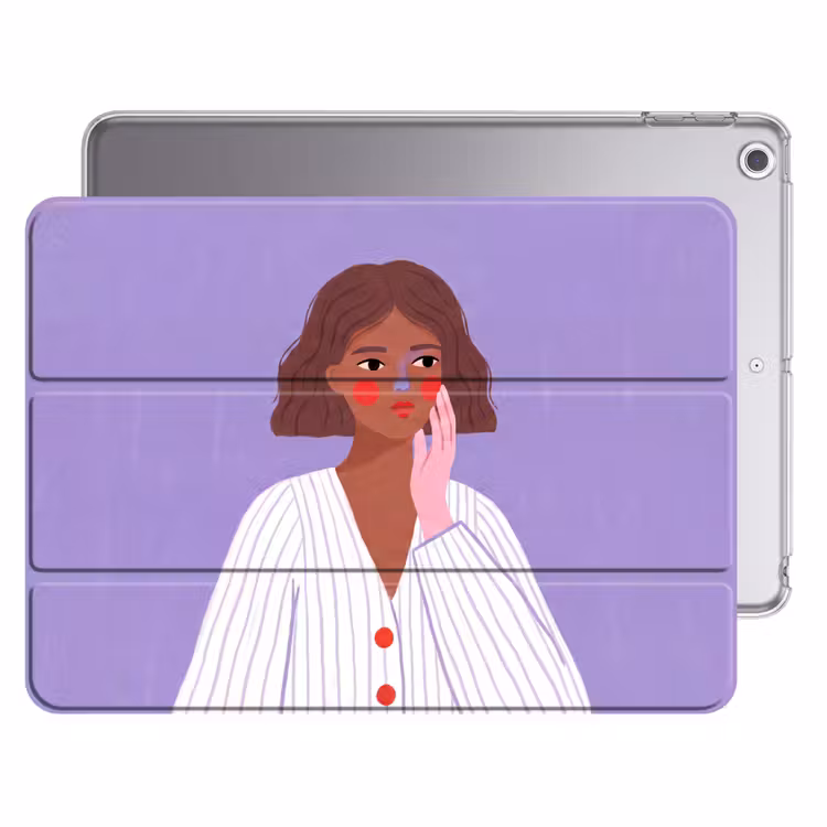 iPad hoes - Vrouw - Gezicht - Mensen - Abstract - Kleurrijk — 1