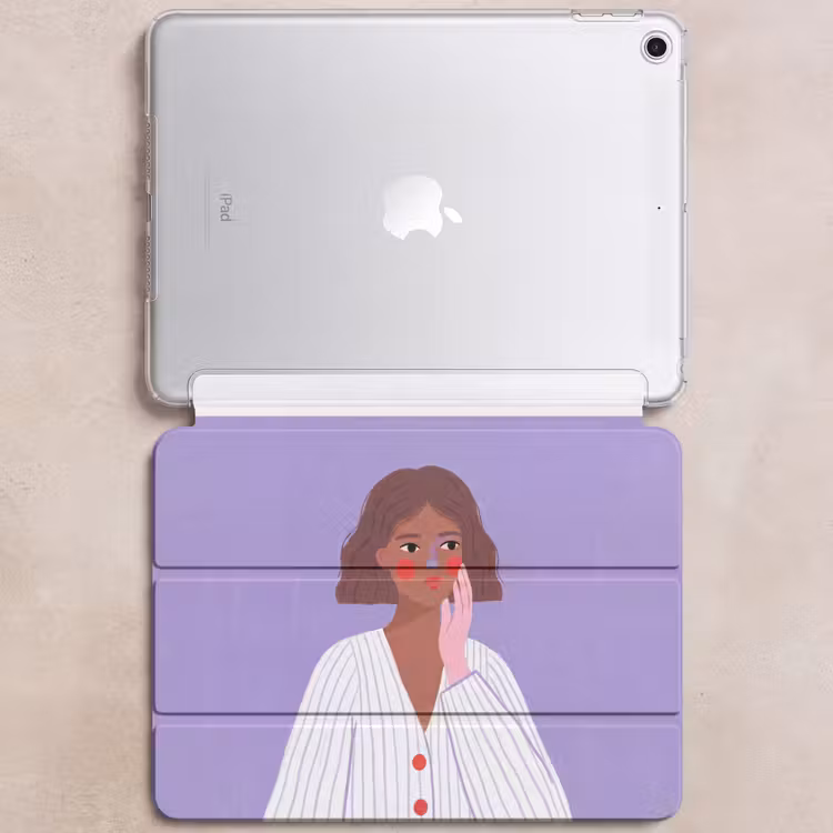iPad hoes - Vrouw - Gezicht - Mensen - Abstract - Kleurrijk — 6