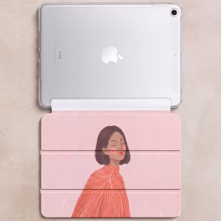 iPad hoes - Vrouw - Portret - Modern - Kunst - Roze — 6