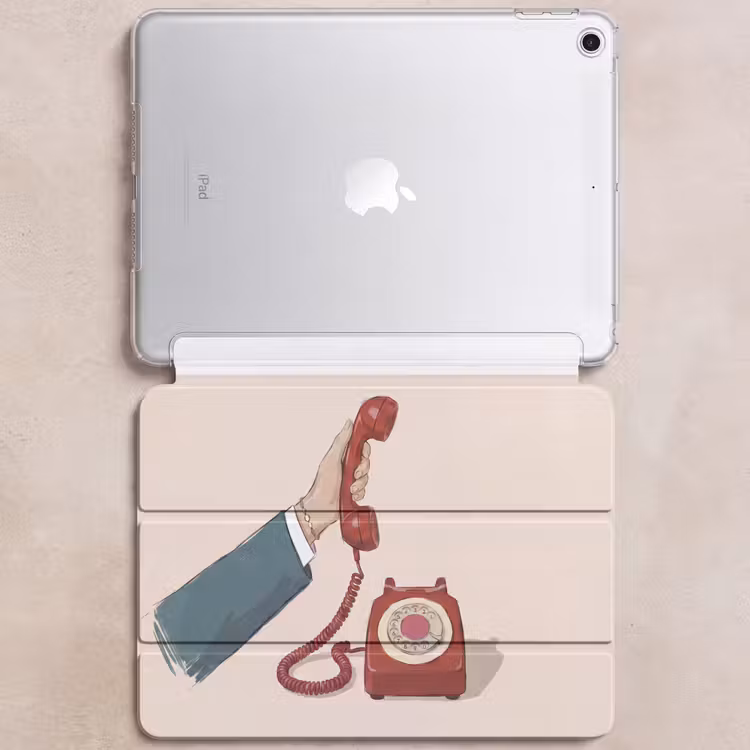 iPad hoes - Telefoon - Hand - Vintage - Communicatie - Rood — 6